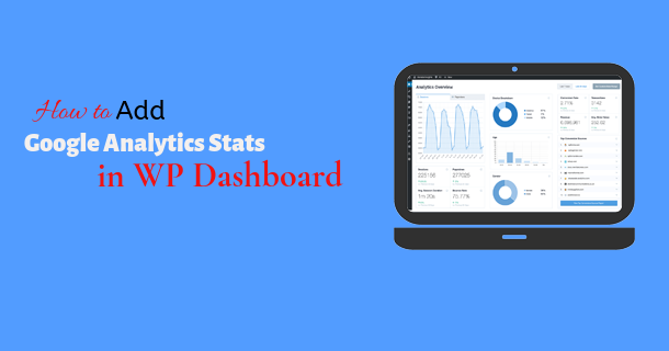 Google analytics stats on WP dashboard