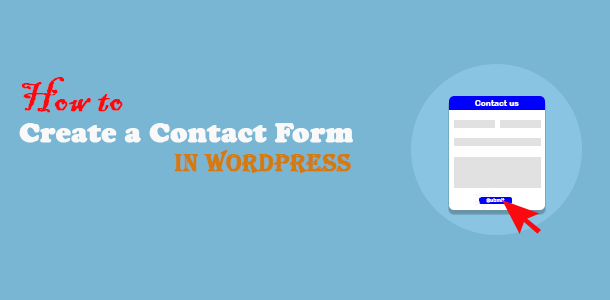 create a contact form in WordPress