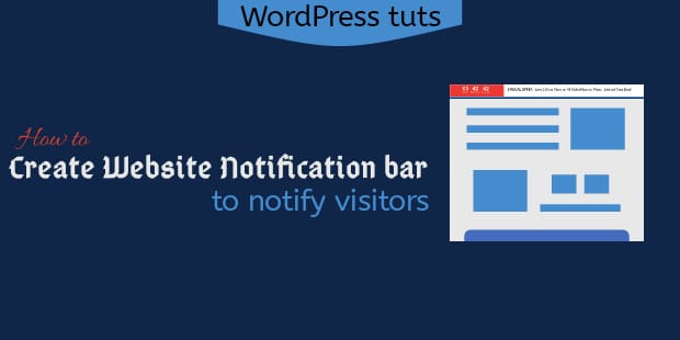 Website notification bar